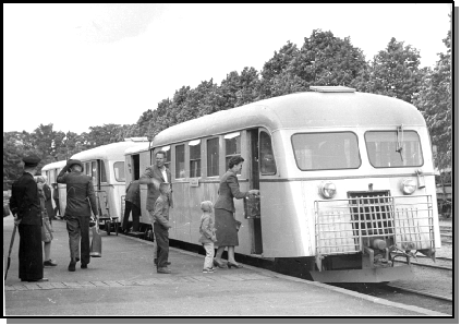 Rälsbuss - foto från 1964